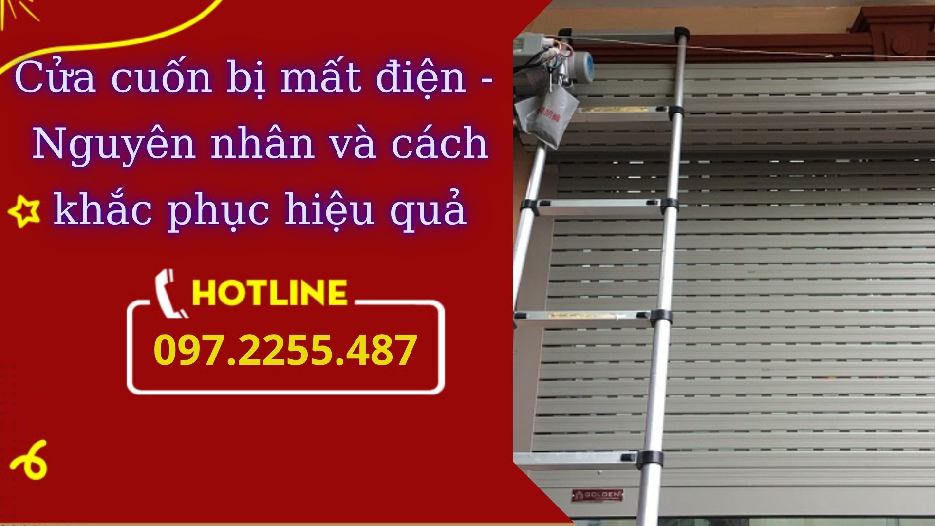 Cửa cuốn bị mất điện - Nguyên nhân và cách khắc phục hiệu quả 54 Cửa cuốn bị mất điện