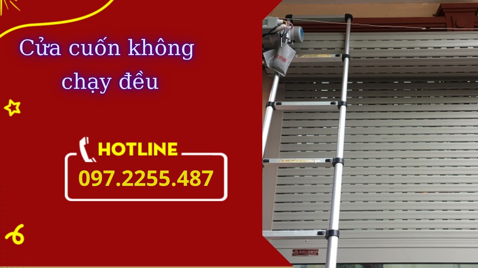 Cửa cuốn không chạy đều